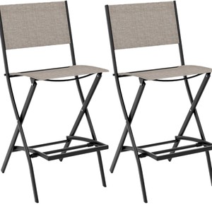 Cross-border folding patio <b>bar</b> <b>stool</b>, outdoor <b>comfortable</b> outdoor fabric folding <b>bar</b> <b>stool</b>, breathable and quick-drying high - Product Image 5
