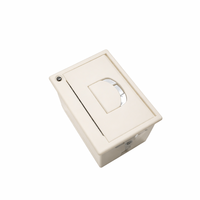Imprimante thermique de reçus et codes-barres 58 mm, module d'imprimante à panneau intégré noir et blanc avec USB RS232/TTL
