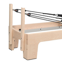 Équipement d'étirement d'exercice Réformateur Commercial Reformer Bed Pilates Wooden Maple Pilates Reformer Machine avec Half Trapeze
