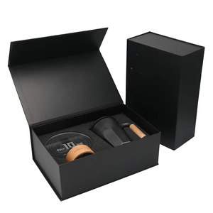 Papel corrugado reciclado impreso con logotipo personalizado embalaje de regalo Negro Grande caja de cartón con cajón - Product Image 3