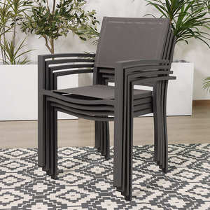 Fabrikant van ronde, uitklapbare aluminium tuin- en terras-eetsets met stoelen - Product Image 6