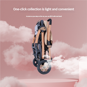 Xe đẩy trẻ em sang trọng <span class=keywords><strong>2025</strong></span>: Phanh bốn bánh + Xử lý hai chiều, với khay, chế độ ngả và ngồi, gập một tay - Product Image 4
