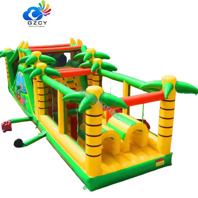 Reto carrera de obstáculos combo diversión inflable obstáculo