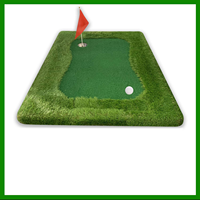 Tapis de golf miniature portable pour l'intérieur et l'extérieur, tapis d'entraînement au golf pour la maison et le bureau