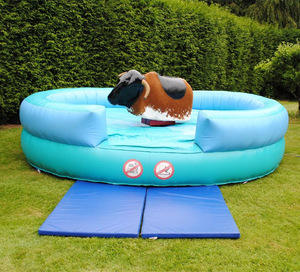 Китайский профессиональный надувной редоу-бык, надувной механический Родео-Бык для взрослых, надувная игра в бульдоу для продажи - Product Image 3