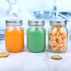 Contenedor de alimentos transparente de 500ml, tapa de aluminio, redondo, compra de frascos de vidrio, venta al por mayor - Product Image 5