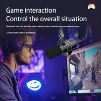 Studio-USB-Kondensatormikrofon mit Geräuschunterdrückung und Metall-XLR-Anschluss für Podcast-Aufnahmen, Heimstudio, Gesang, Skype und Gaming