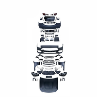 Pièces automobiles YUNZ pour Mercedes-Benz Classe C W205 Kit carrosserie de mise à niveau W206 C63 Pare-chocs avant/arrière à fixation par boulons Grille Pièces extérieures