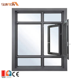 نافذة زجاجية معزولة مصنوعة خصيصًا من الألومنيوم والكسر الحراري ، أبواب حديثة من سبائك الألومنيوم والجسر المكسور - Product Image 5