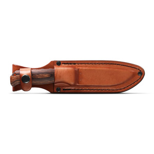 Cuchillo de Caza de Acero de Damasco Auténtico de Green Hills Enterprises con Hoja Fija y Funda de Cuero, Hoja Personalizable para Desollar - Product Image 5
