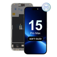 Écran OLED LCD de remplacement en gros pour iPhone 15 Pro Max, assemblage numériseur tactile 3D complet, pièces de rechange pour réparation mobile