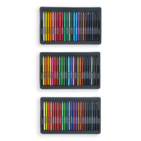 Ensemble de crayons aquarelle 24 couleurs non toxiques sans bois Outil d'art polyvalent de haute qualité avec plomb coloré pour l'école