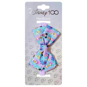 Bandeau pour cheveux Disney Mickey Minnie Mouse, adorable bandeau pour bébé, nœuds doux et élastiques, bandeaux imprimés colorés - Product Image 2