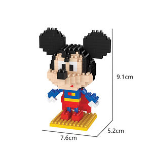 Cartoon Bausteine Kit Brick Cartoon Charakter Tiere Modell Lernspiel zeug Mickey Minnie Bausteine für Kinder - Product Image 2