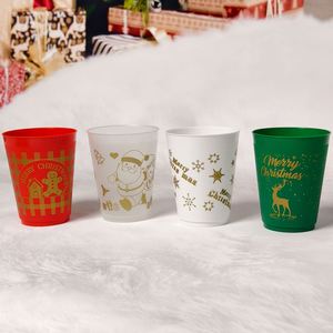 <b>Reusable</b> PP Christmas <b>Cup</b> 16 oz <b>with</b> Direct Drinking Feature Dishwasher Safe Back to School for Coffee Beer Ice Cream Parties - Product Image 3