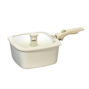 Batterie de cuisine multi-usages de 11 pièces avec poignée détachable, revêtement en céramique et couvercle en verre de silicone - Product Image 3