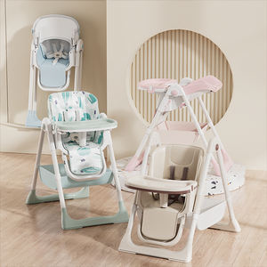 <span class=keywords><strong>Chaise</strong></span> haute pour bébé au design moderne, pliable, multifonctionnelle, réglable en hauteur, <span class=keywords><strong>chaise</strong></span> haute pour l'alimentation, en plastique PP - Product Image 1