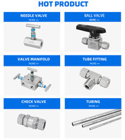 Vanne à aiguille intégrale FD-LOK Série V3 6000 PSI 10000 PSI Haute Pression 2 Voies Haute Température Hydraulique pour