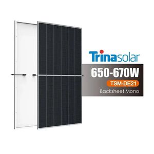 TSM-DE21พลังงานแสงอาทิตย์พลังงานสูงพิเศษ650W 660W 670W N-Type โมดูลแสงอาทิตย์โมดูลสำหรับระบบพลังงานแสงอาทิตย์ - Product Image 3