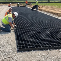Malla de Plástico de Alta Densidad para Césped y Caminos de Carritos de Golf, Refuerzo para Pavimentación de Grava, Solución de Drenaje Ecológica