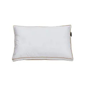 Almohada de espuma viscoelástica triturada ajustable en altura de Hotel, almohada de fibra de poliéster con funda de almohada de algodón lavado