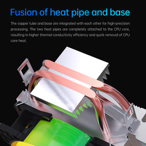 SNOWMAN RGB Fan <strong>CPU</strong> Cooler for <strong>Intel</strong> &amp; for AMD Low Noise Water Cooling for Gaming <strong>Processors</strong> Bright Lighting - Product Image 3