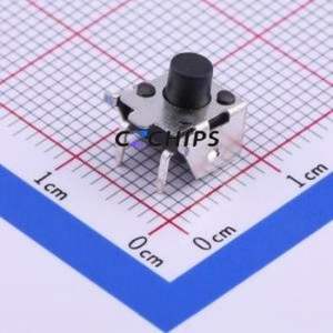 TS-1002U-06526 Tactile Switch SMD,7.1x7.5mm Switch Single Pole Single Throw Round Button Horizontal Mount 7.5mm - Product Image 1