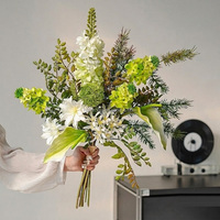 Bouquet de fleurs artificielles en soie, arrangement floral pour centre de table de mariage, décoration de la maison, fleurs artificielles esthétiques