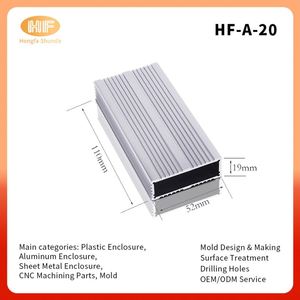 Hongfa Shunda HF-A-20 OEM Custom Anodized Aluminum Alloy Control Box IP54 Rated Outdoor Use Silver Color <b>Enclosures</b> Electronics - Product Image 3
