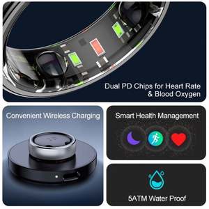 Anillo Inteligente YiQungo R20 con Control por Aplicación, Monitor de Sueño, Monitor de Frecuencia Cardíaca, Resistente al Agua 5ATM, Duración de la Batería de 5 a 10 Días, Unisex - Product Image 4