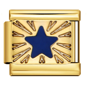 Bracciale con Charm Italiano Personalizzabile Fai da Te in Acciaio Inossidabile Dorato a Stella, a Griglia, a Forma di Animale, per Gioielli da 9mm - <span class=keywords><strong>Alta</strong></span> Qualità, Vendita all'Ingrosso - Product Image 5