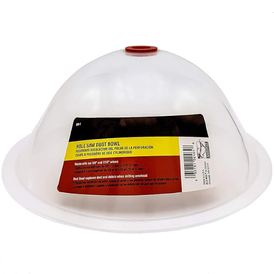 Hole Saw Dust Bowl For Installing Recessed Lights And Works With All