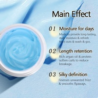 Logo personnalisé Traitement à la kératine pour cheveux secs Réparation rapide Traitement à l'huile d'argan et à la kératine Masque protéiné pour cheveux bouclés au lait