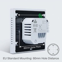 Thermostat intelligent WiFi Tuya ZigBee 16A avec écran LED tactile pour chauffage électrique par le sol, fournisseur OEM