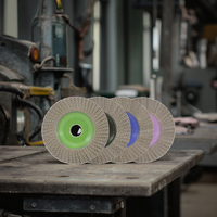 Roues à lamelles diamantées Pro sur mesure avec moyeu rouge grain 60-400 pour le meulage et le polissage des métaux de qualité supérieure