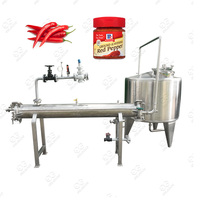 Kleine Automatische Rode Peper Pasta Maken Plant Tomaat Ketchup Verwerking Machine Chili Saus Productielijn