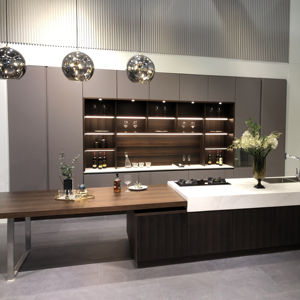 2023 Modern Style 3D Free Design High End of Custom Made Lacquered Kitchen Cabinets Villa Luxury Kitchen Island Table - Product Image 1