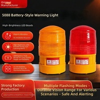 Lampu Peringatan LED Bertenaga Baterai dengan Dudukan Magnetik, Kecerahan Tinggi, Lampu Sinyal Berkedip IP65 untuk Keamanan Jalan