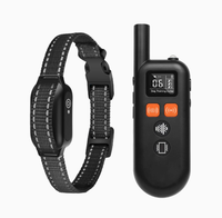 Collier de dressage pour chien Emote, étanche IPX7, ultrasonique, avec bip et vibration, rechargeable, en nylon réfléchissant