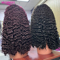 Perruque frontale en dentelle HD 13x4 13x6 en cheveux humains bruts vietnamiens alignés avec les cuticules, ondulés bouclés birmanes, vente en gros