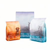 Sachet isotherme à fond carré en PET/PA/AL avec fermeture éclair pour aliments pour animaux de compagnie, impression par gravure, fabrication OEM CM, 750 ml