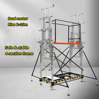Échafaudage mobile pliable et réglable 2-8M 10M 12M 15M, tour d'échafaudage motorisée 110V 220V avec plateforme