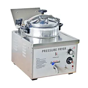 Freidora eléctrica a presión de encimera de 16L para productos de fábrica, gran oferta, freidora a presión de encimera