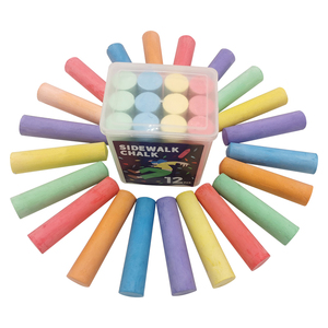 12 craies noires sans poussière de haute qualité, emballées dans une boîte en plastique, craies scolaires - Product Image 1