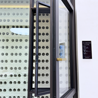 Ventana Horizontal Abatible Personalizada con Certificación AS2047, Doble Acristalamiento, Vidrio de Lujo para Sala de Estar de Villa, Ventana Residencial Exterior