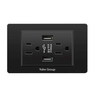 118 Black American Wall Lamp Switch <b>Socket</b> USB Type C American British European Union Power <b>Socket</b> <b>Socket</b> - Product Image 4