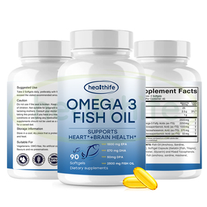 Trung Quốc Nhà cung cấp <span class=keywords><strong>Omega</strong></span>-3 biển sâu dầu cá viên nang mềm Omega3 dầu cá Softgel viên nang với axit béo EPA DHA DPA - Product Image 1