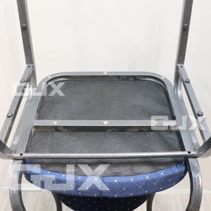 Venta al por mayor de muebles de hotel apilables, restaurante, marco de metal redondo azul, mesas y sillas de salón para banquetes de boda para eventos de fiesta - Product Image 6