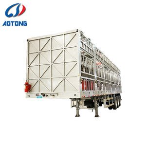 AT-hayvan hayvan taşıma sığır ve koyun 3 Alxes 40 ton kamyon römork - Product Image 5