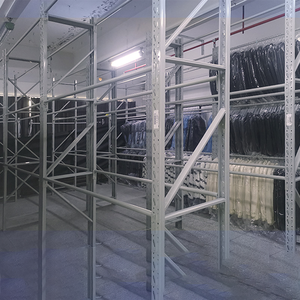 מחסן בגדים מתלה מחסן עגול צינור בגדים מתלה אחסון מתכווננת בגודל בינוני - Product Image 3